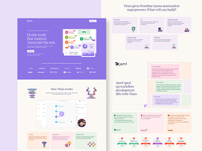 Tines - Landing Page Design cro