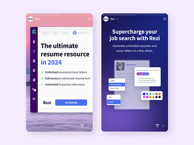 Rezi - IG Story Ads instagram ads