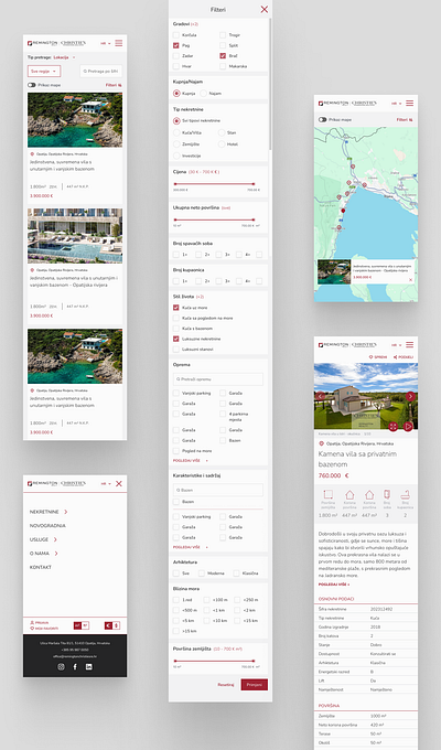 Real estate website redesign design ux website