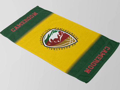 Cameroon women's basketball team Towels branding graphic design towels