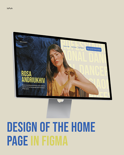 Instagram post design home page website figma graphic design hero page idea instagram website