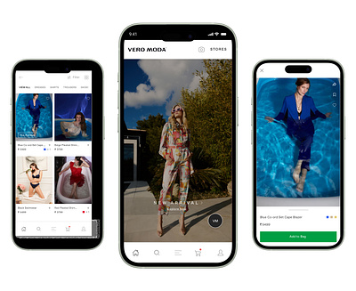 Veromoda Redesign Mobile App Screen branding brands clothing design luxury mobile app ui ux womens
