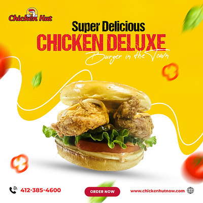 Advertisement Design for Chicken Hut branding graphic design logo ui