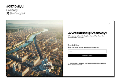 #097_DailyUI Giveaway app contest dailyui design figma giveaway interface ui web design website