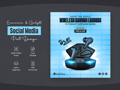 Ecommerce Social Media Post, Banner Design animation app banner design branding design ecommerce ecommerce poster gadget banner gadget post gadget poster graphic design illustration logo ui vector