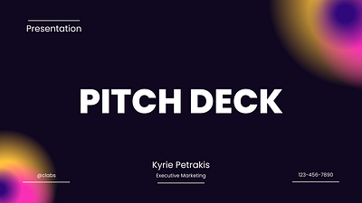 Pitch Deck Design for a AI Based Tech Company ai business ai model branding business clabs pitch deck presentation design