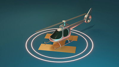 helicopter 3d animation blender motion graphics