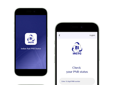 Check PNR Status Mobile App Design branding design irctc mobile app desigbn pnr status railway user experience user research ux