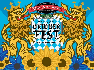 Oktoberfest Beer Label beer beerlabel branding craftbeer design digital digitalart graphic design illustration label logo oktoberfest
