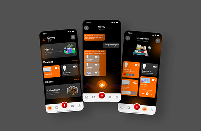 SmartNest - AI Smarthome Mobile Application mobile smarthome ui ux