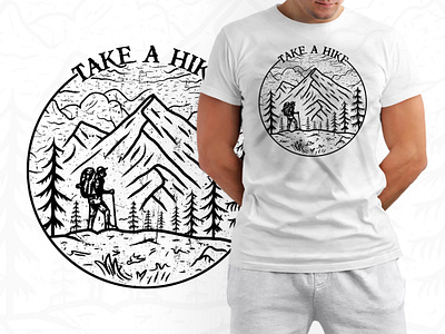 go take a hike mountain vector art t shirt design t shirt