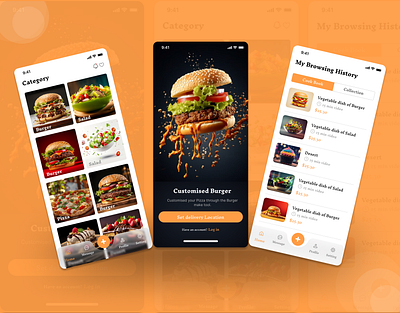 Food App UI Design app appdesign behance figma figmadesign figmaui food delivery app foodapp foodlandingpage freshsalad healthyfood inspiration landingpage mobiledesign responsive ui uiux uxui webapp website