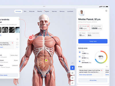Doctor’s Dashboard Design Concept design illustration medical medical dashboard medicine medicine dashboard product design saas web web design