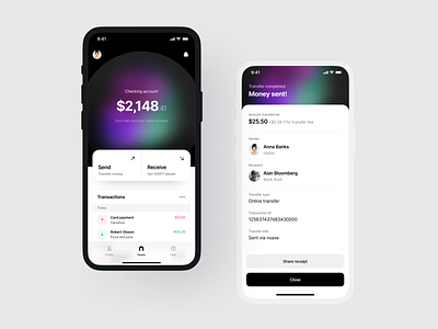 nsave — mobile app app banking blur design experience interface mobile payment ui ux visual