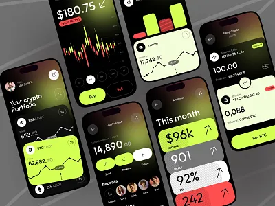 Crypto app design app design blockchain crypto crypto app crypto currency crypto exchange mobile design mobile ui ui ux wallet