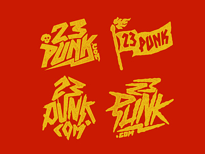 Logotype 23 Punk.com 23 punk band logo band merch handdrawn handlettering lettering merchandise music musician punk rock punk style typography vintagedesign