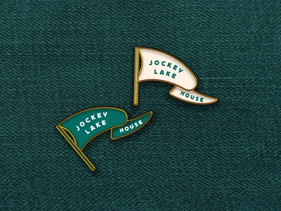 Jockey Lake House Enamel Pin brand design brand designer brand identity branding branding design enamel enamel pin enamel pins enamelpin flag identity design logo merch merch design pin pin design pindesign pins swag swag design