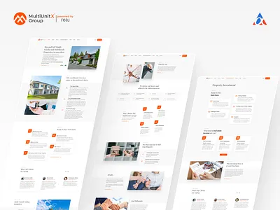 MultiUnitX - Real State Website Design branding design desktop design graphic design illustration logo responsive design ui ux we webdesign website design