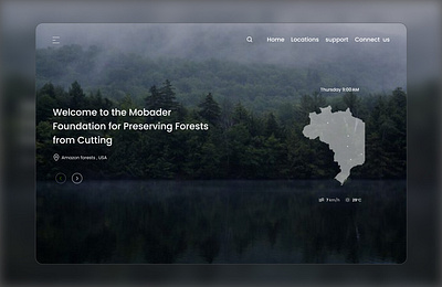 UI website of the Forest Conservation Organization figma graphic design ui website
