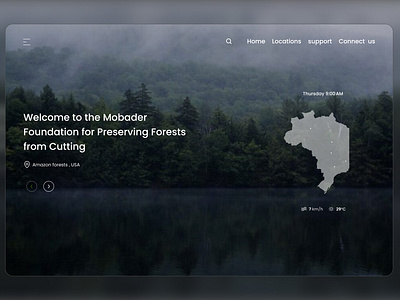 UI website of the Forest Conservation Organization figma graphic design ui website