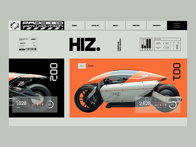 Cyberpunk tech concept cyberpunk design graphic design landig page landing minimalism motorbike motorcycle ui