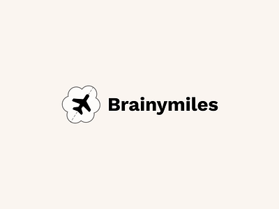Brainymiles logo branding logo travel