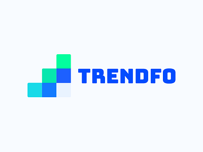 Trendfo logo branding crypto flat logo