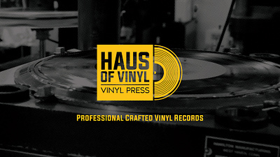 Haus of Vinyl branding design graphic design identity illustration logo typography vector