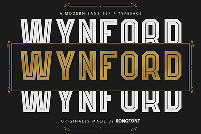 Wynford - sans serif Font 3d animation branding design font graphic design handwritten illustration italic logo logotype motion graphics script typeface ui