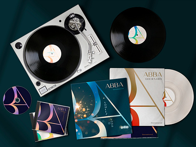 ABBA abba advertisement art band banner branding disc graphicdesign music old post poster rebrand retro socialmedia vinyl