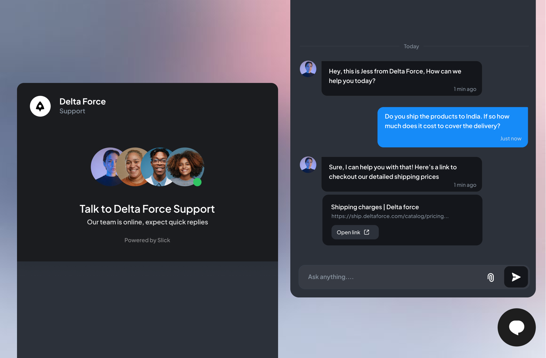 Support Chat Box application support ux webdesign