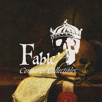 Fable Comics & Collectibles Logo, Merch, and Signage design adobe illustrator branding design graphic design illustration logo typography