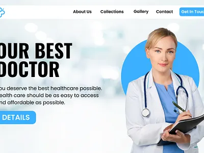 doctor website design doctor website modern design ui uiux ux web design website website design