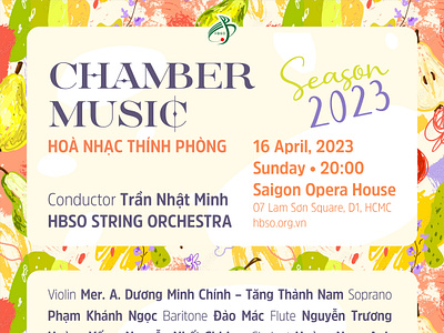 Chamber music program banner brochure chambermusic classicalusic concert flyer graphicdesign music poster program socialmedia