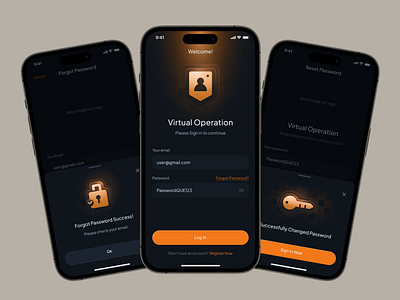 VO Mobile Apps bento dark dark theme darkmode data empty states glow gradient illustration iphone light mobile mobile apps mobile design realtime u.ux ui ux