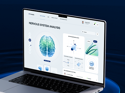 Hospity: Healthcare/AI Case Study case study design interface product service startup ui ux web website