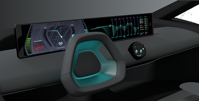 AI Vehicle Assistant "Co-Driver" ai automotive codriver graphic design hmi ui ux