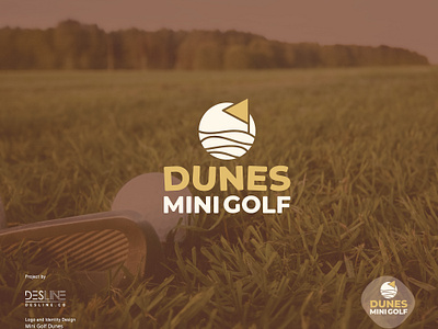 Mini Golf Dunes - Logo & Visual Identity branding golf golf logo graphic design logo logo design sport logo visual identity