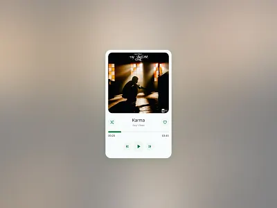 Daily UI Design #2 - Music Player Design da music player ui ui design ui design challenge uiuxdesign