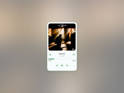 Daily UI Design #2 - Music Player Design da music player ui ui design ui design challenge uiuxdesign