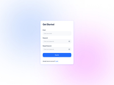 Daily UI Design #4 - Register Page Design auth daily challenge sign up ui design ui design challenge uiux uiuxdesign