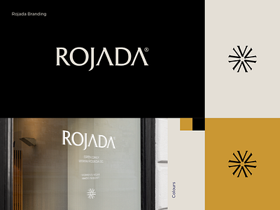 Rojada clothes egypt logotype luxurious brand identity luxurious logo modern logo visual identity wear woman womens wear