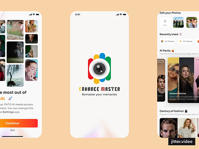 EnhancePro: AI Image & Video Enhancer ai aiimage appdesign creative designprocess designthinking enhanceai mobile design prototyping uiinspiration uiuxdesign uxinspiration webdesign wireframing