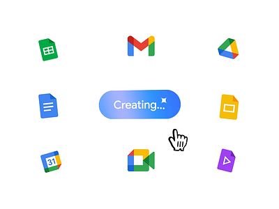 Google Workspace I/O intro animation 2d 3d after effects animation cursor google hand icons intro io logos motion ui workspace