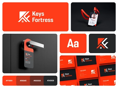 Keys Fortress Brand Identity branding home logo kf home logo kf logo logo logo design logo designer logo folio logo maker logo mark logos property logo real estate logo