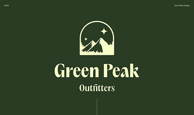 GreenPeak Outfitters Concept Branding brand design branding figma figma design logo