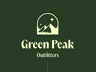 GreenPeak Outfitters Concept Branding brand design branding figma figma design logo