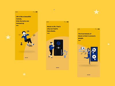 Music app UI Design design mobile design mobile ui music app ui visual design