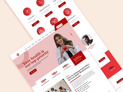 Hospital Website Design design graphic design ui ui ux uiux designer user interface design ux