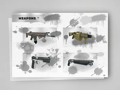 WEAPONS SECTION | GAMING 3d fps games game game design graphic design landing play to earn product design ui web web design web3